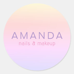 Sticker Rond Design moderne dans un style minimaliste