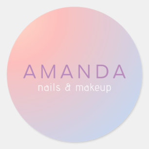 Sticker Rond Design moderne dans un style minimaliste