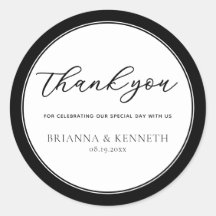 Design moderne Merci mariage Favoriser