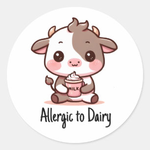 Sticker Rond Design pour enfants sans laitages
