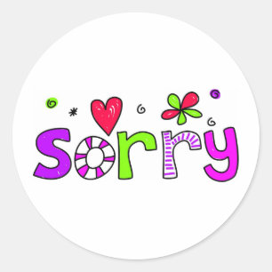 Sticker Rond désolé