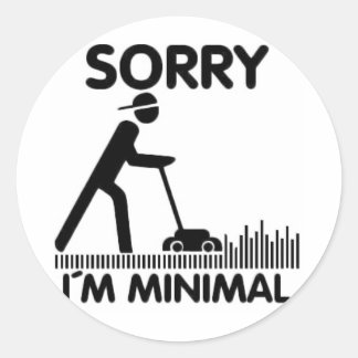Sticker Rond Désolé