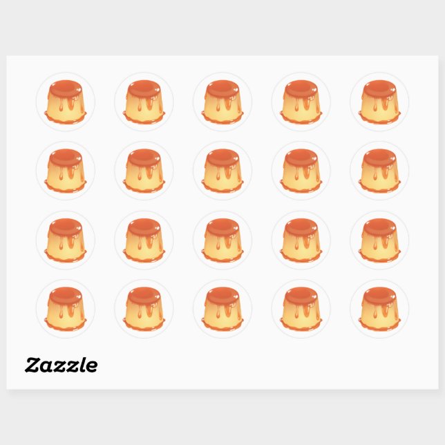 Sticker Rond dessert de cupcake (Feuille)