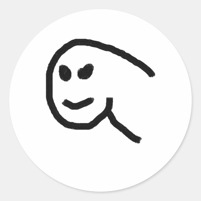 Sticker Rond dessin (Devant)