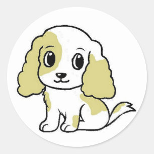 Sticker Rond dessin animé sur citron