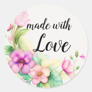 Sticker Rond Dessin d'aquarelle