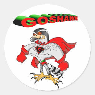 Sticker Rond Dessin de Goshawk
