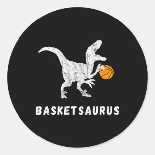 Sticker Rond Dessin Dinosaure Ller T-rex Dino Drôle Dessin 