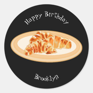 Sticker Rond Dessin du Croissant