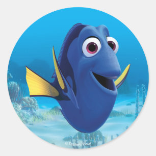 Sticker Rond Destin  Trouver Dory