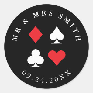 Sticker Rond Destiny Las Vegas Casino Texte Personnalisé À Thèm
