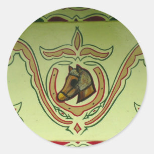 Sticker Rond Détail gitan de chariot