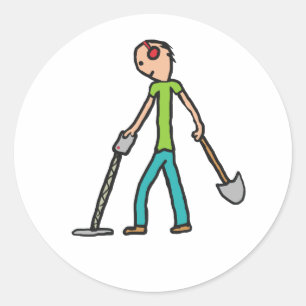 Sticker Rond Détecteur de détection des métaux