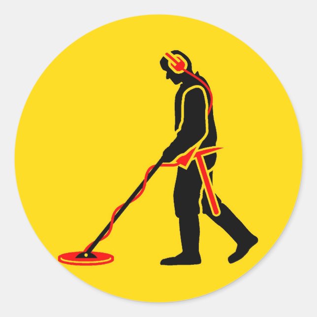 Sticker Rond Détection des métaux (Devant)