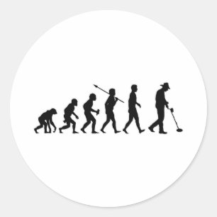 Sticker Rond Détection en métal