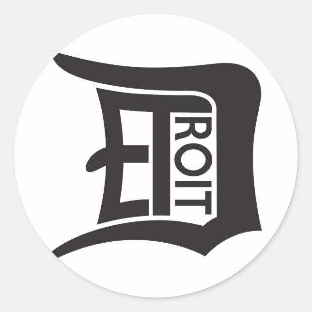 Sticker Rond Détroit D (Devant)