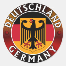 Deutschland Allemagne Plaque, drapeau allemand et