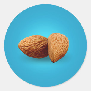 Sticker Rond Deux amandes