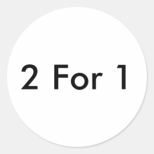 Sticker Rond Deux pour un