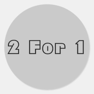 Sticker Rond Deux pour un