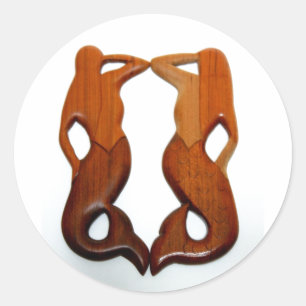 Sticker Rond deux sirènes d'observation