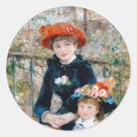 Deux Soeurs en Terrasse par Renoir. Impression d'a