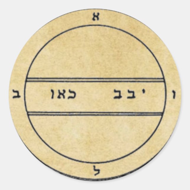 Sticker Rond Deuxième pilier de Mercure (Devant)