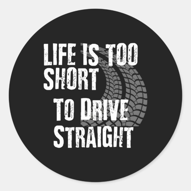 Sticker Rond Devis De Course De Piste Dirt Voiture Modifiée Moo (Devant)