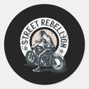 Sticker Rond Devis de moto