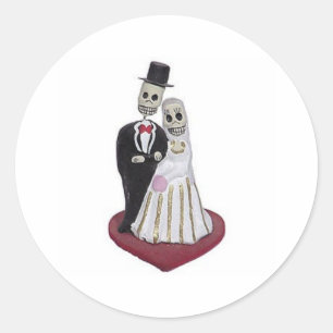Sticker Rond Dia de los Muertos