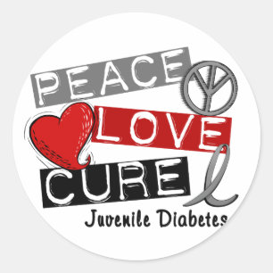 STICKER ROND DIABÈTE DE TYPE 1
