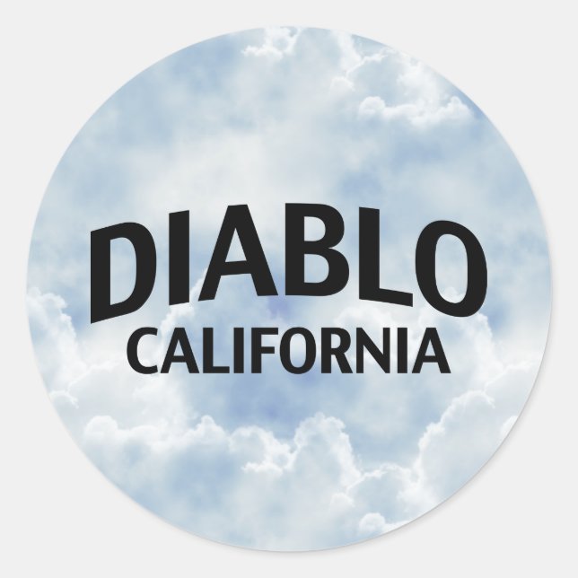 Sticker Rond Diablo Californie (Devant)