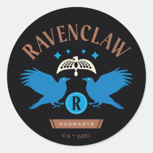 Sticker Rond Diadème Double Aigle de la Maison RAVENCLAW™ Graph