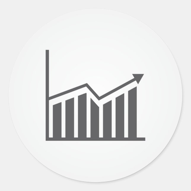 Sticker Rond diagramme-icône-symbole-entreprise-graphique-diagr (Devant)