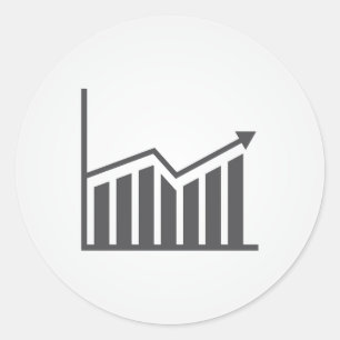 Sticker Rond diagramme-icône-symbole-entreprise-graphique-diagr