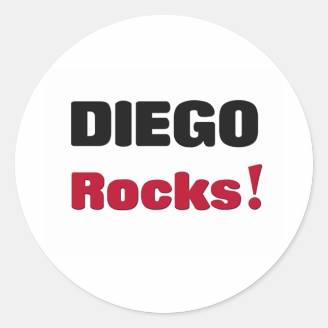 Sticker Rond Diego Rocks (Devant)