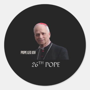 Sticker Rond Dieu bénisse le pape Leo Xiv 26e pape _7