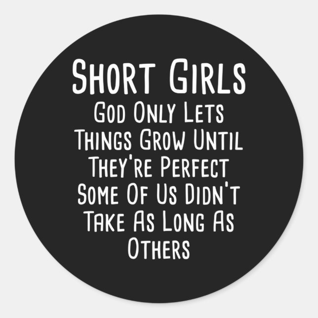 Sticker Rond Dieu Court Ne Laisse Que Croître Les Choses Jusqu' (Devant)