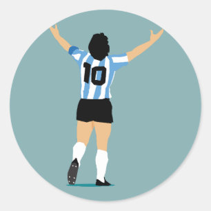 Sticker Rond Dieu Du Football Le Plus Grand De Tous Les Temps