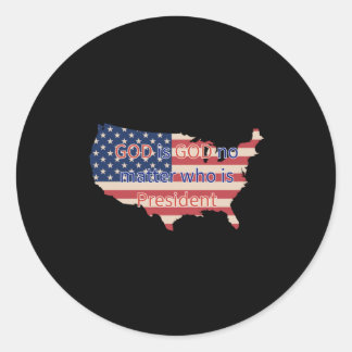 Sticker Rond Dieu est Dieu