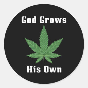 Sticker Rond Dieu grandit lui-même