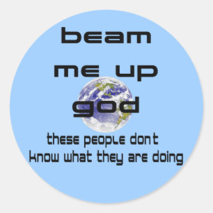 Sticker Rond Dieu me fais vibrer