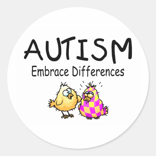 Sticker Rond Différences d'acceptation (PY) (Devant)
