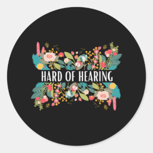 Sticker Rond Difficile d'alerte et de conception de sensibilisa