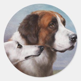 Sticker Rond Dignité et grâce par Carl Reichert vintage