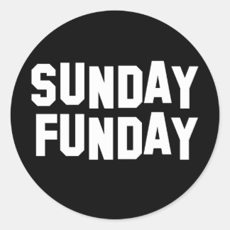 Sticker Rond Dimanche