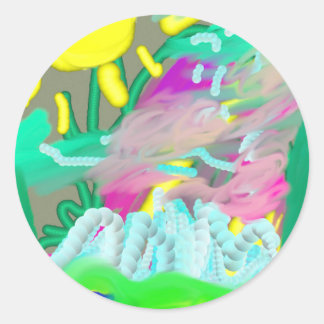 STICKER ROND DIMANCHE