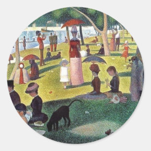 Sticker Rond Dimanche après-midi La grand Jatte - Georges
