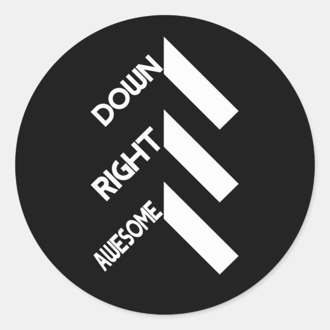 Sticker Rond Diminution de la journée de sensibilisation au syn (Devant)