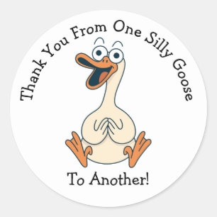 Sticker Rond Dindon Fou Merci